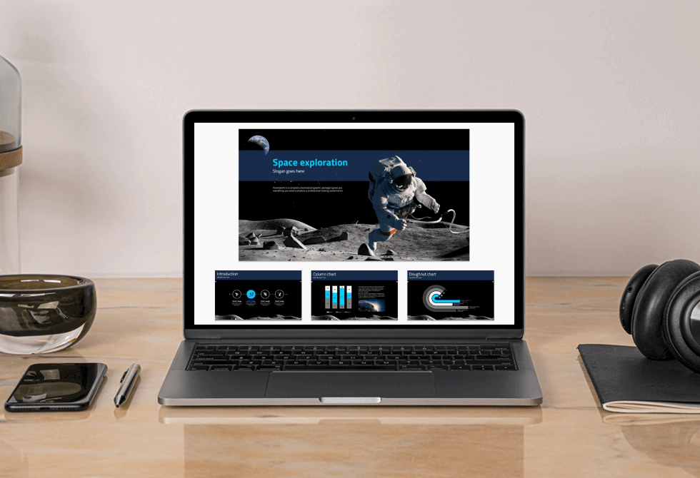 Preview Space Exploration on Notebook.