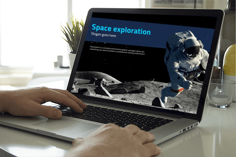 Preview Space Exploration on Laptop.