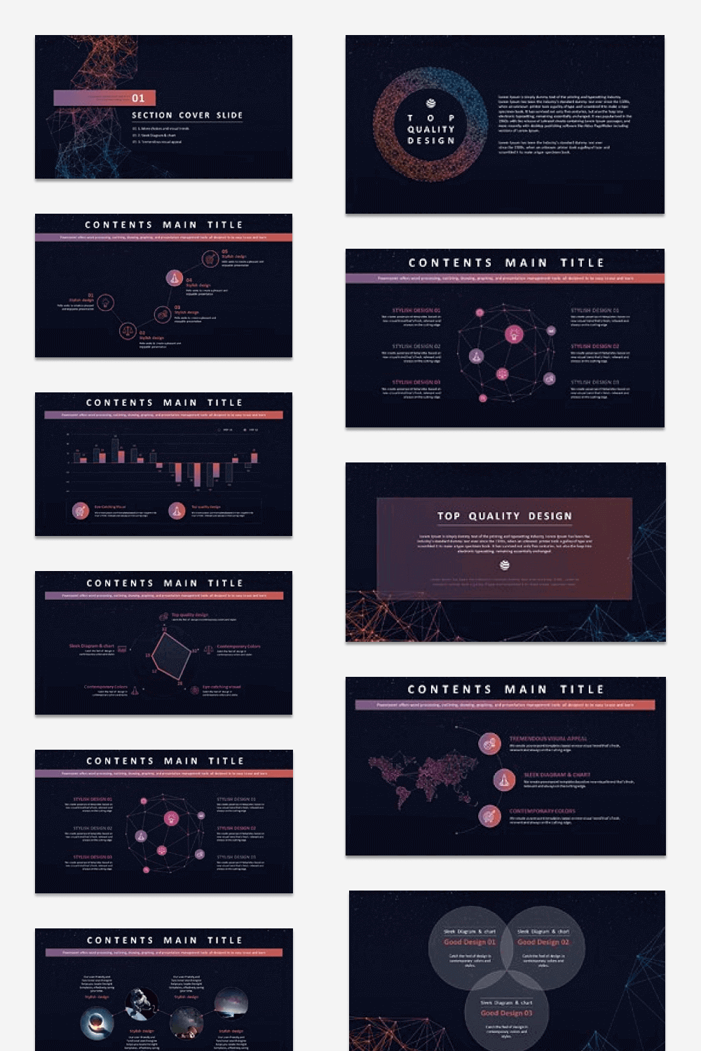 Good Design of Space PPT Template.