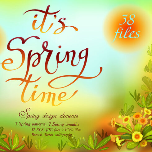 Big Spring Floral Wreaths & Patterns Set cover image.