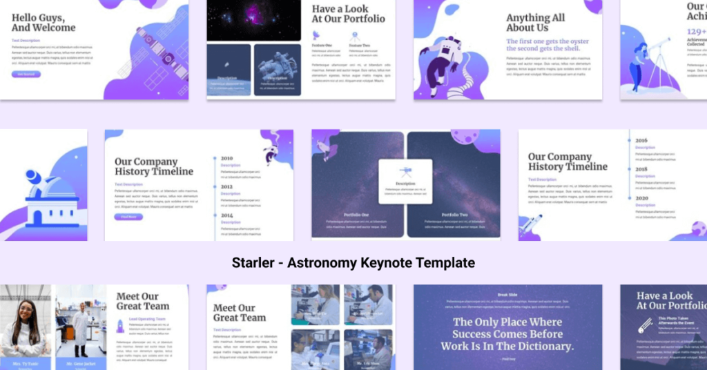 Starler - Astronomy Keynote Template – MasterBundles
