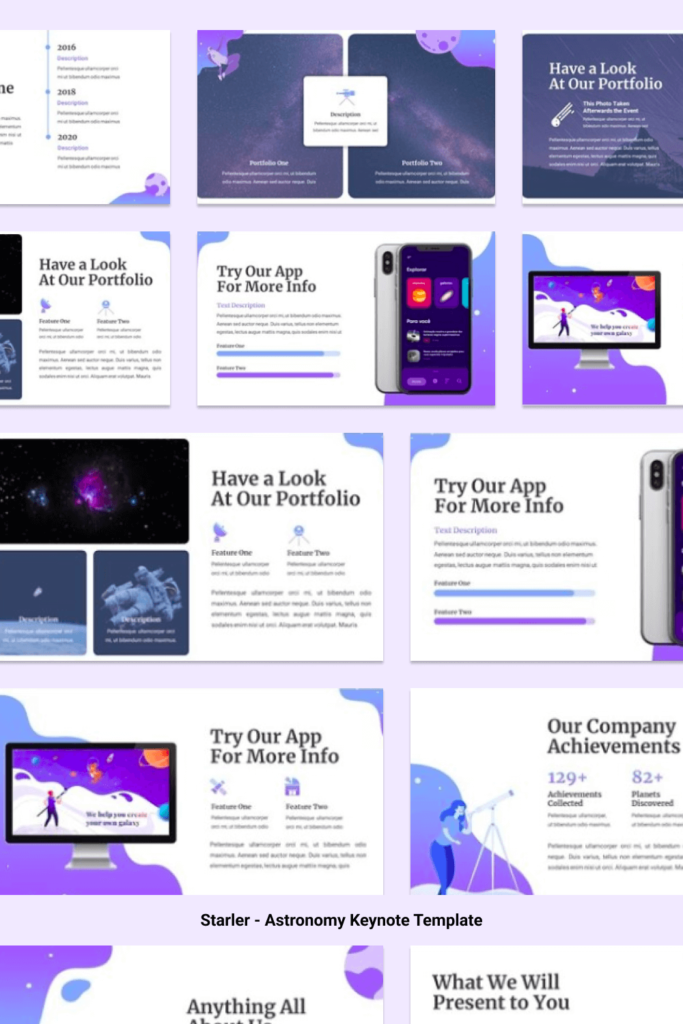 Starler - Astronomy Keynote Template – MasterBundles