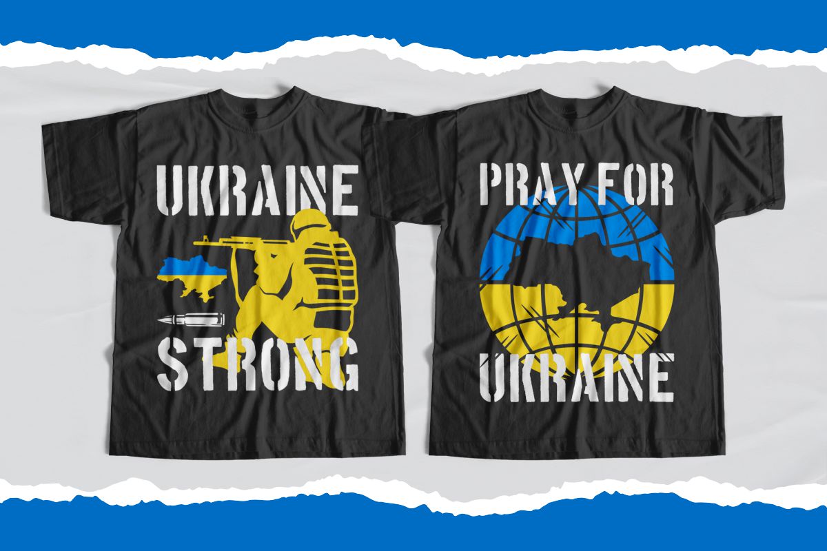 STOP WAR in UKRAINE T-shirt Designs Bundle
