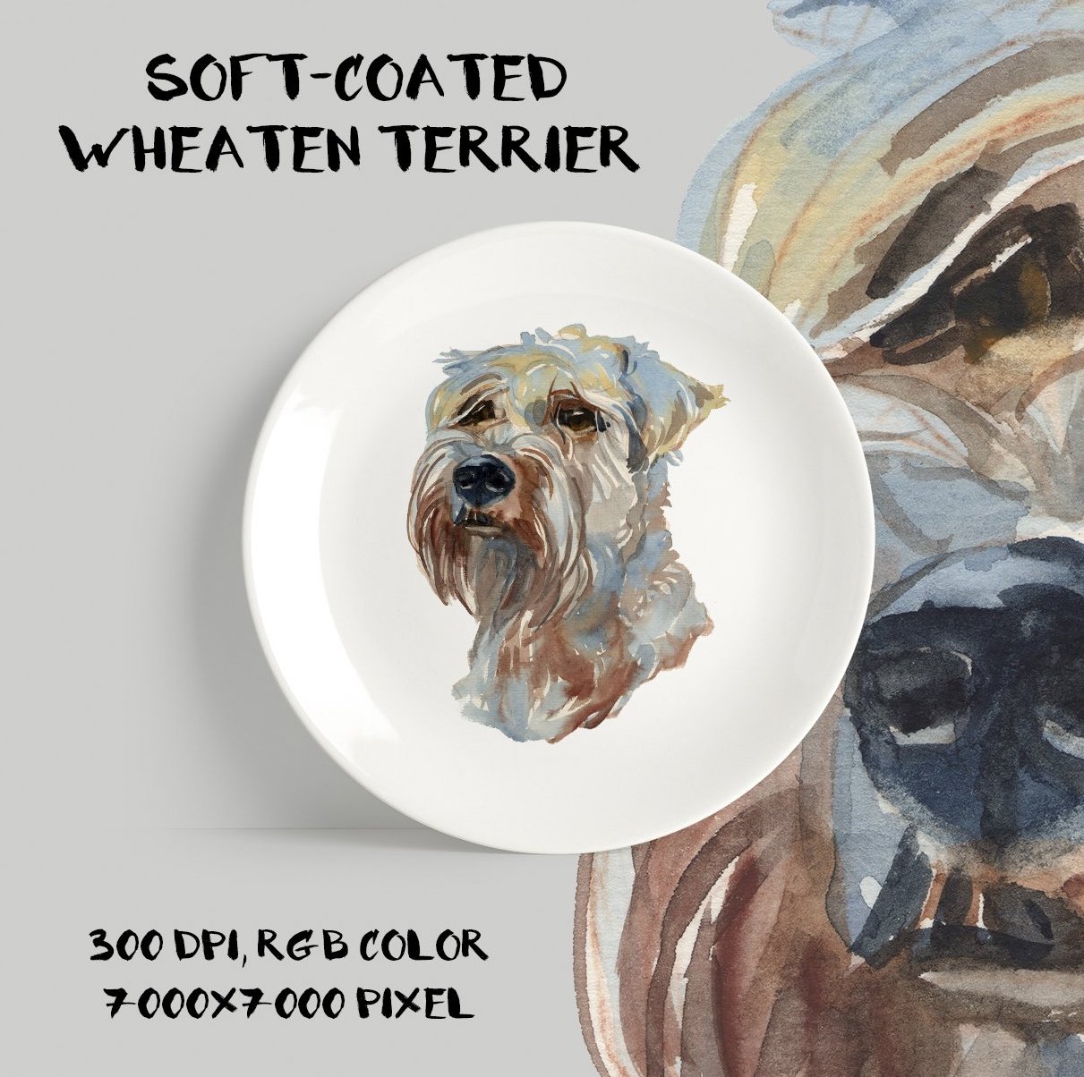 terriers watercolor set1