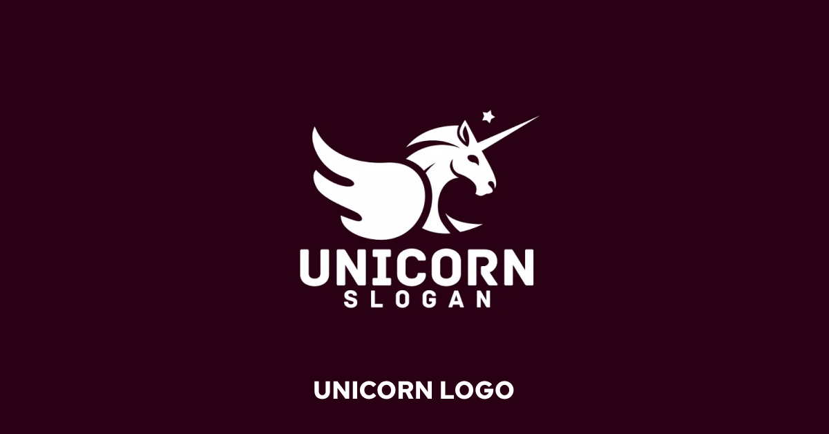 Unicorn logo circle logo.