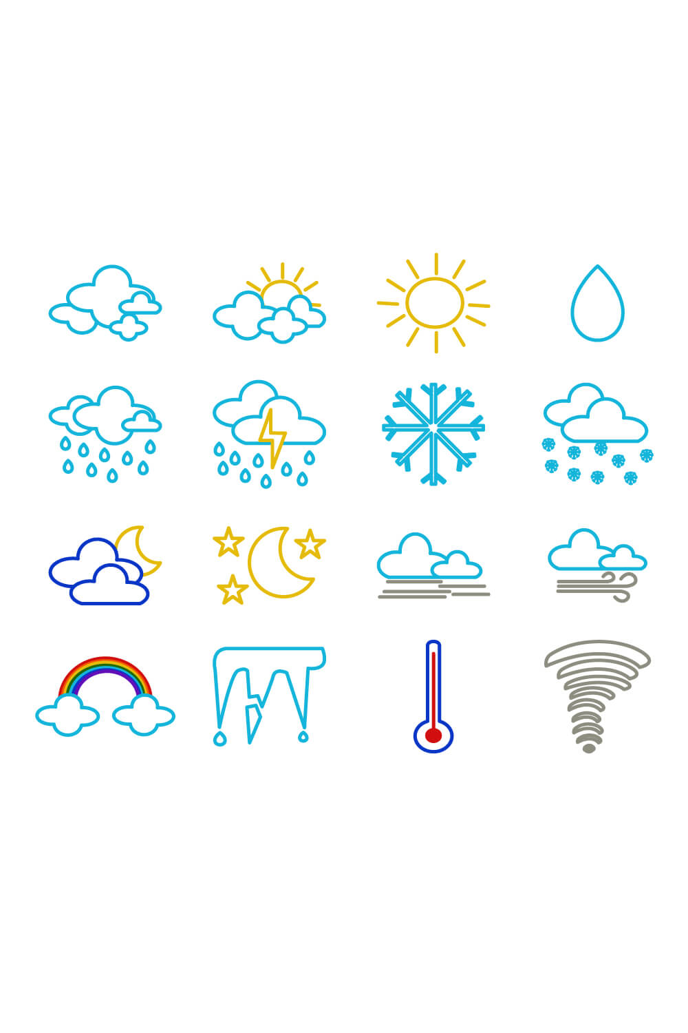 weather icons pinterest