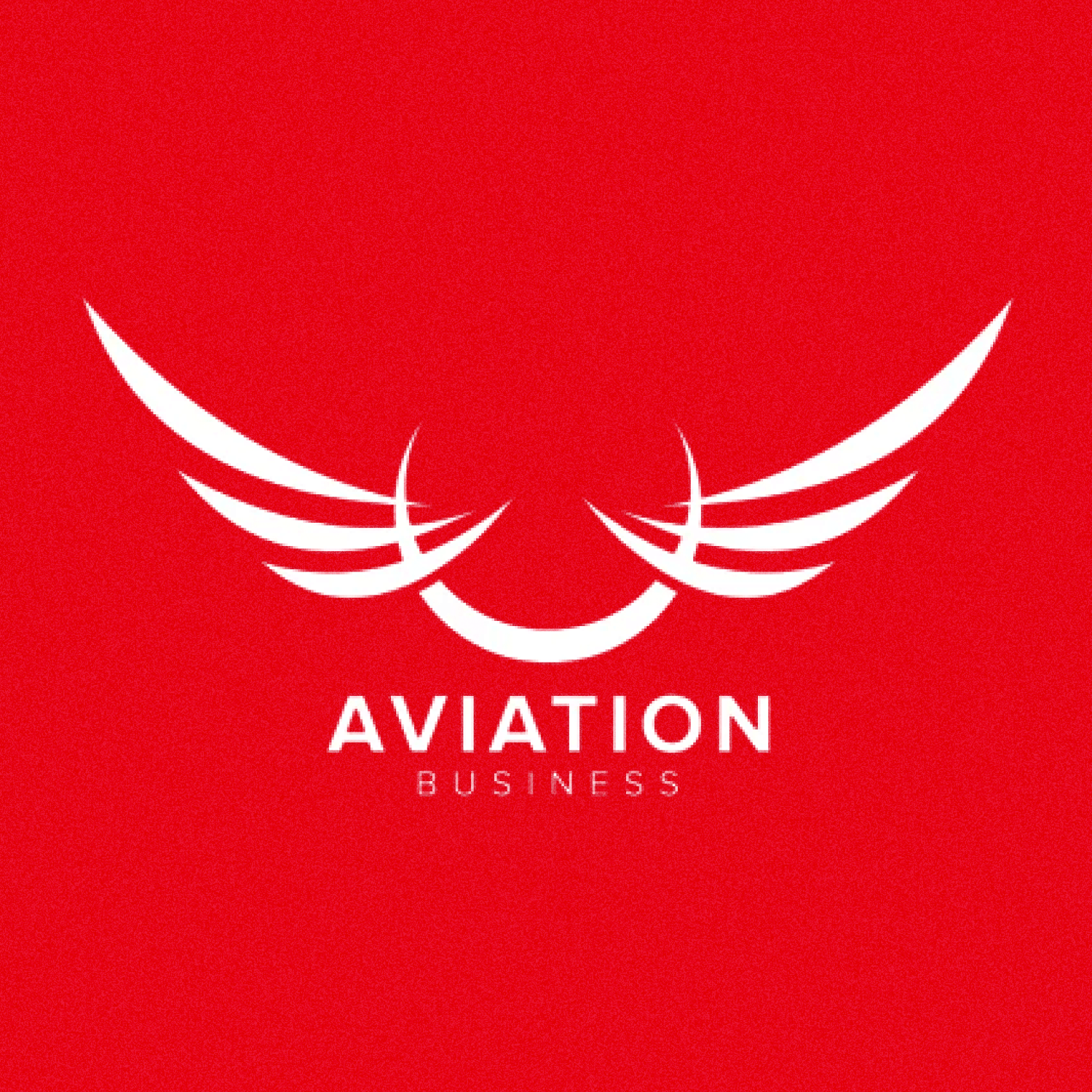Logo on a red background.