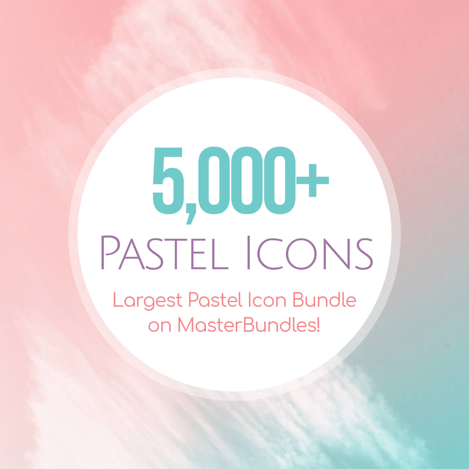 5,000+ Pastel Icons - Largest Pastel Icon Bundle on MasterBundles!