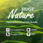 Huge Nature Presentation Template Bundle cover image.