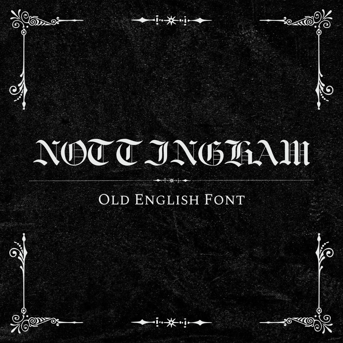 Nottingham Old English Font cover image.