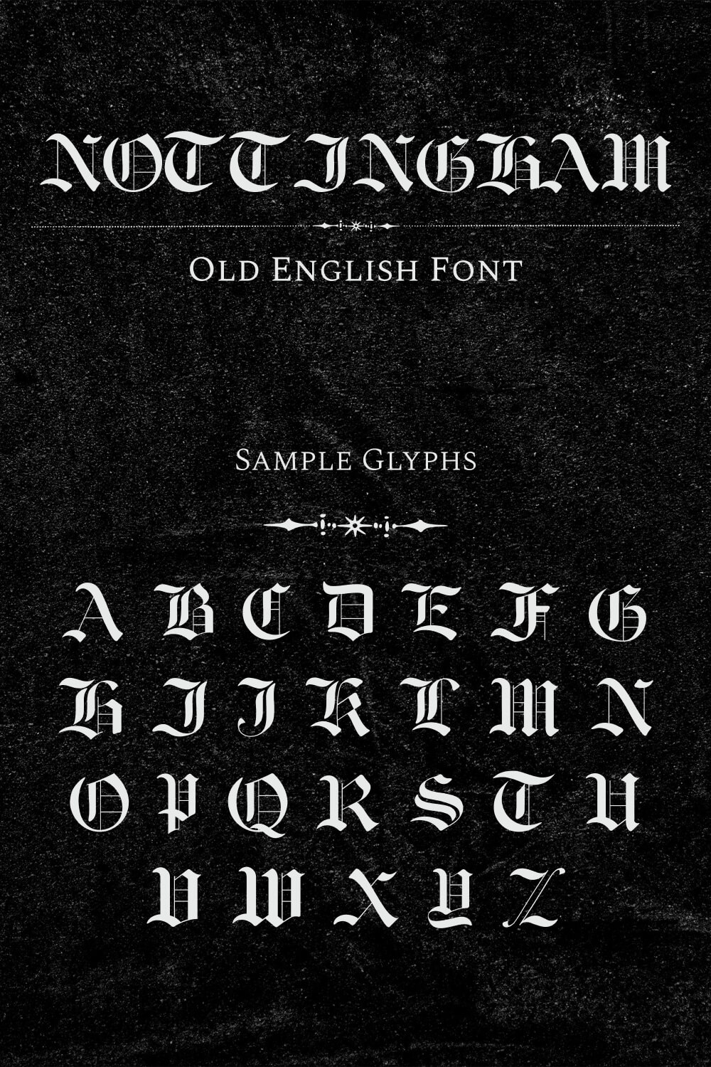 Nottingham Old English Font pinterest.