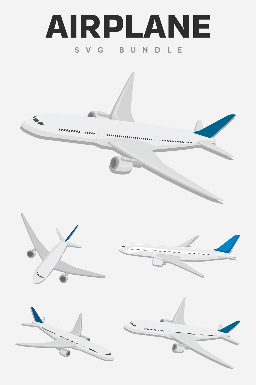 Airplane SVG bundle.