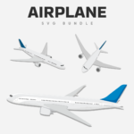 Fly Airplane SVG bundle.