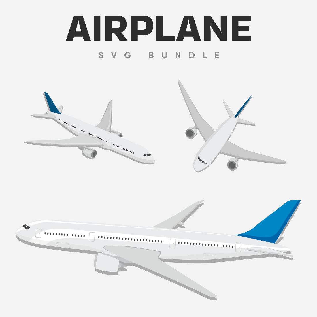 Fly Airplane SVG bundle.