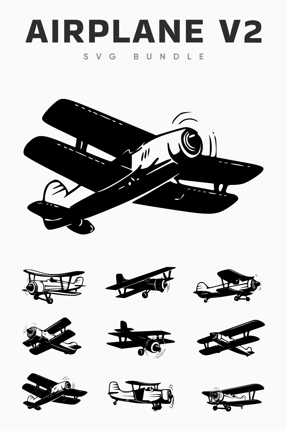 Airplane v2 SVG bundle.