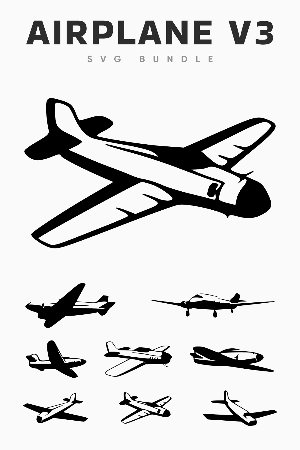 Airplane V3 SVG Bundle.
