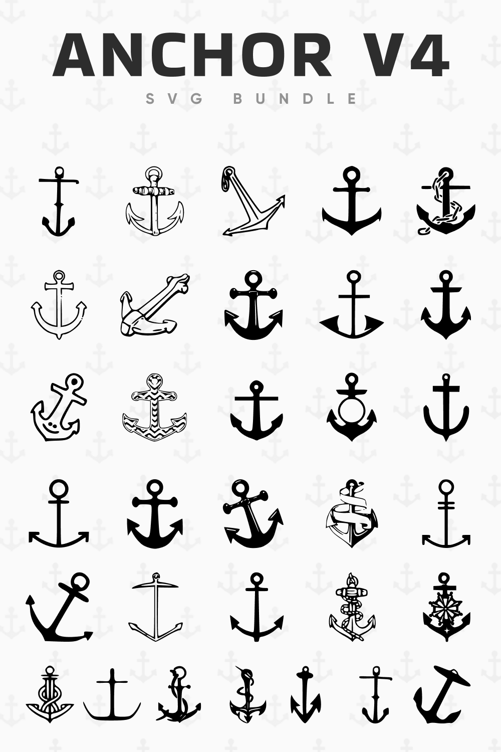 Large Collection of Various Anchor Patterns.