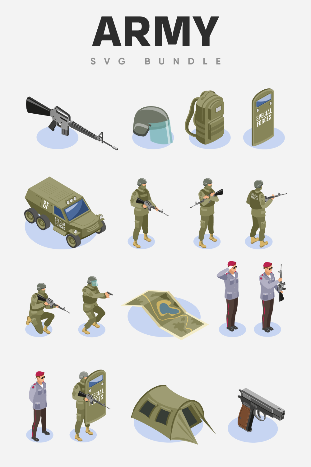 Army SVG bundle.