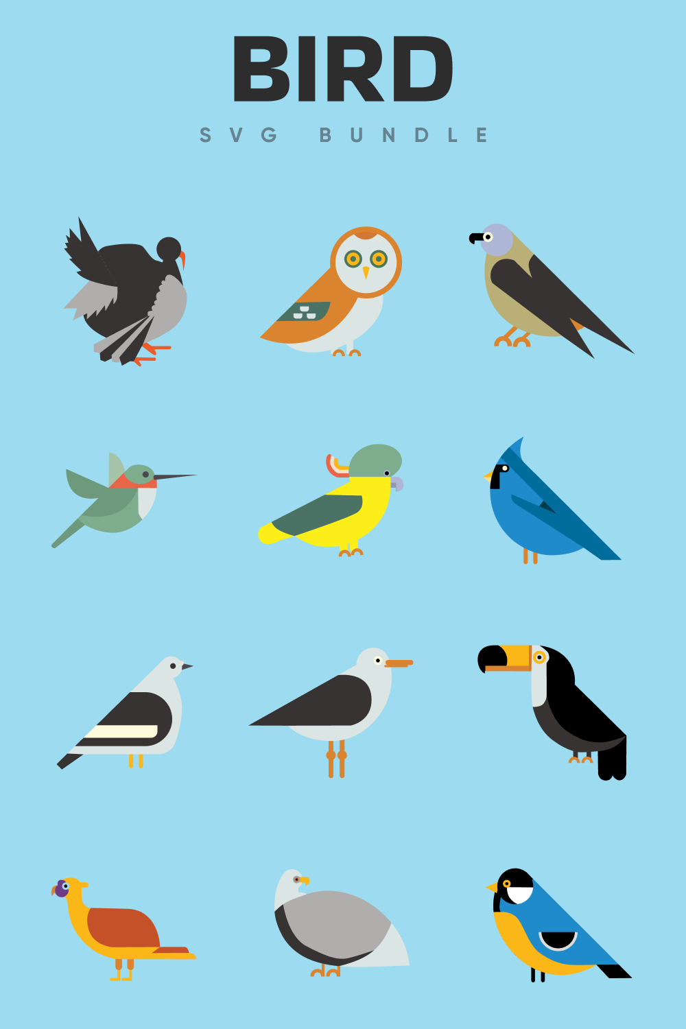 Any bird SVG bundle.