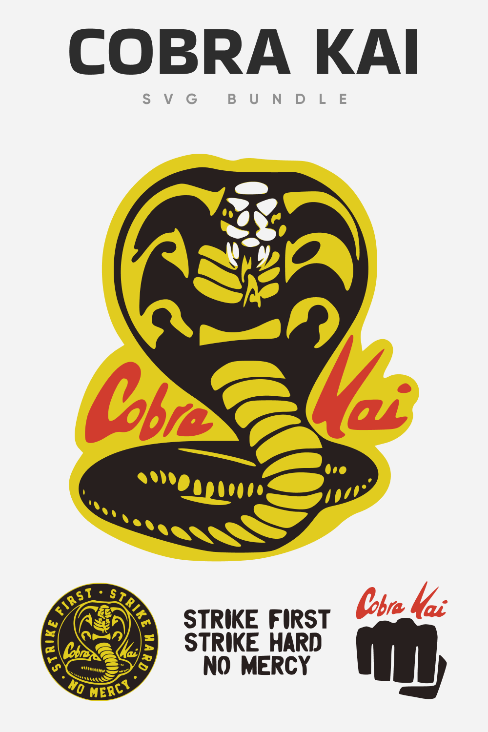 Cobra kai SVG bundle.