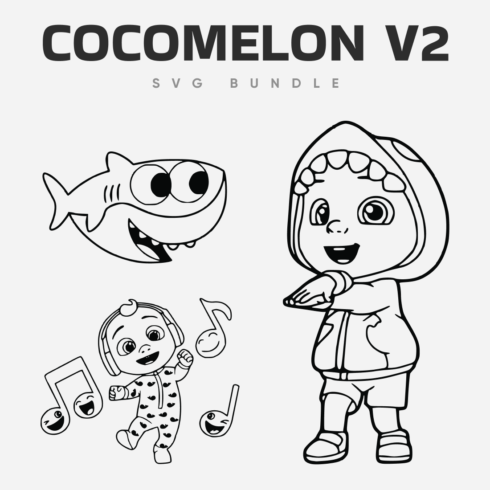 Kids Printable Cocomelon SVG bundle.