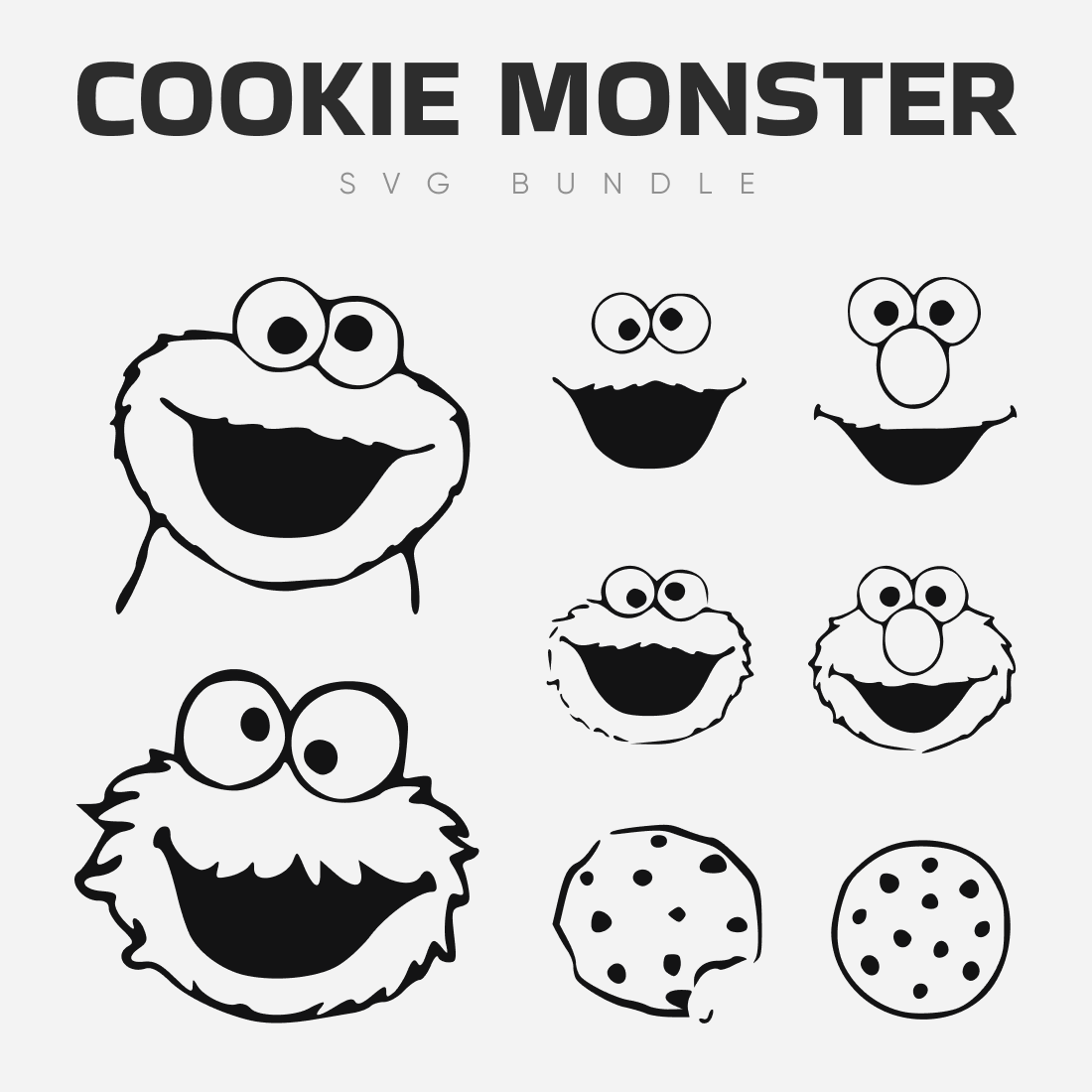 Cookie Monster SVG, PNG, PDF, Cookie SVG, monster cricut - Inspire Uplift