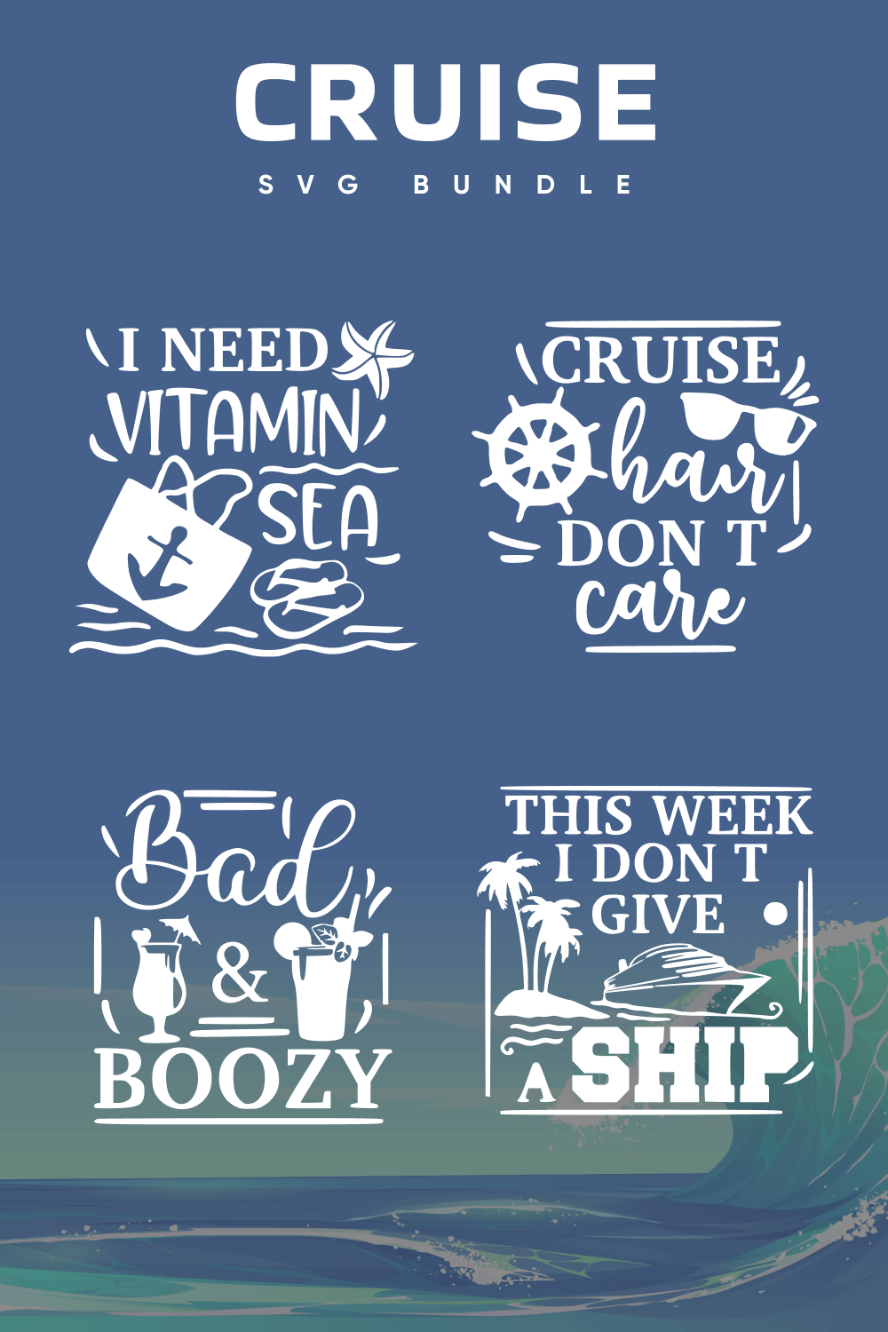 Three Different Cruise Lettering.