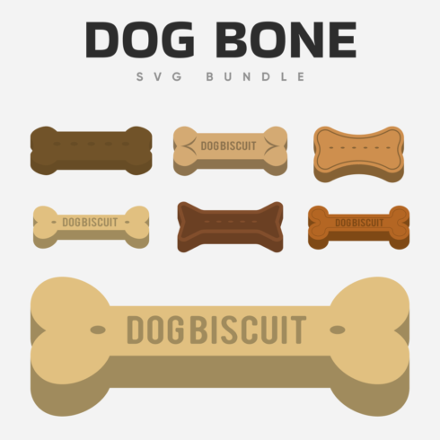 Dog bone any form SVG bundle.