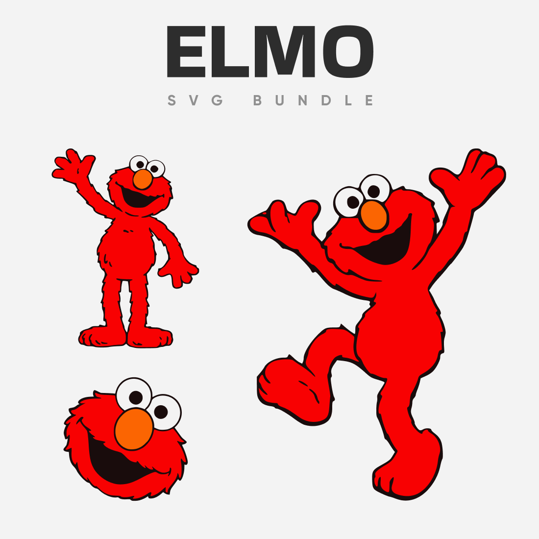 Elmo SVG bundle.
