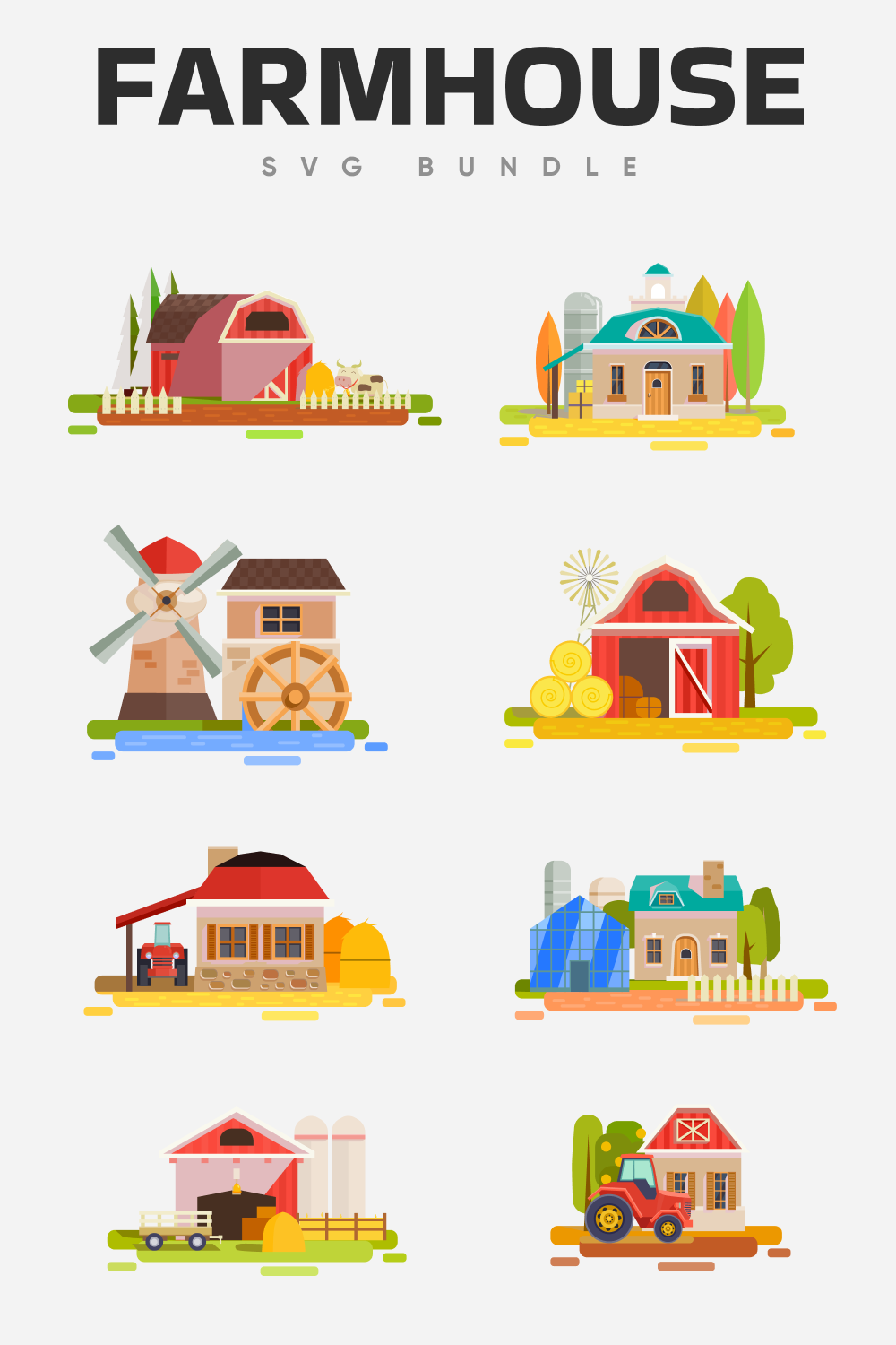 Farmhouse SVG bundle.