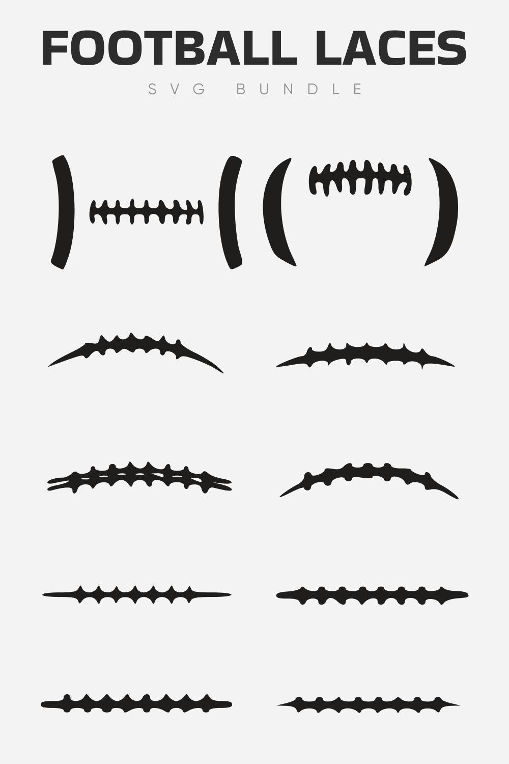 Football Laces SVG.