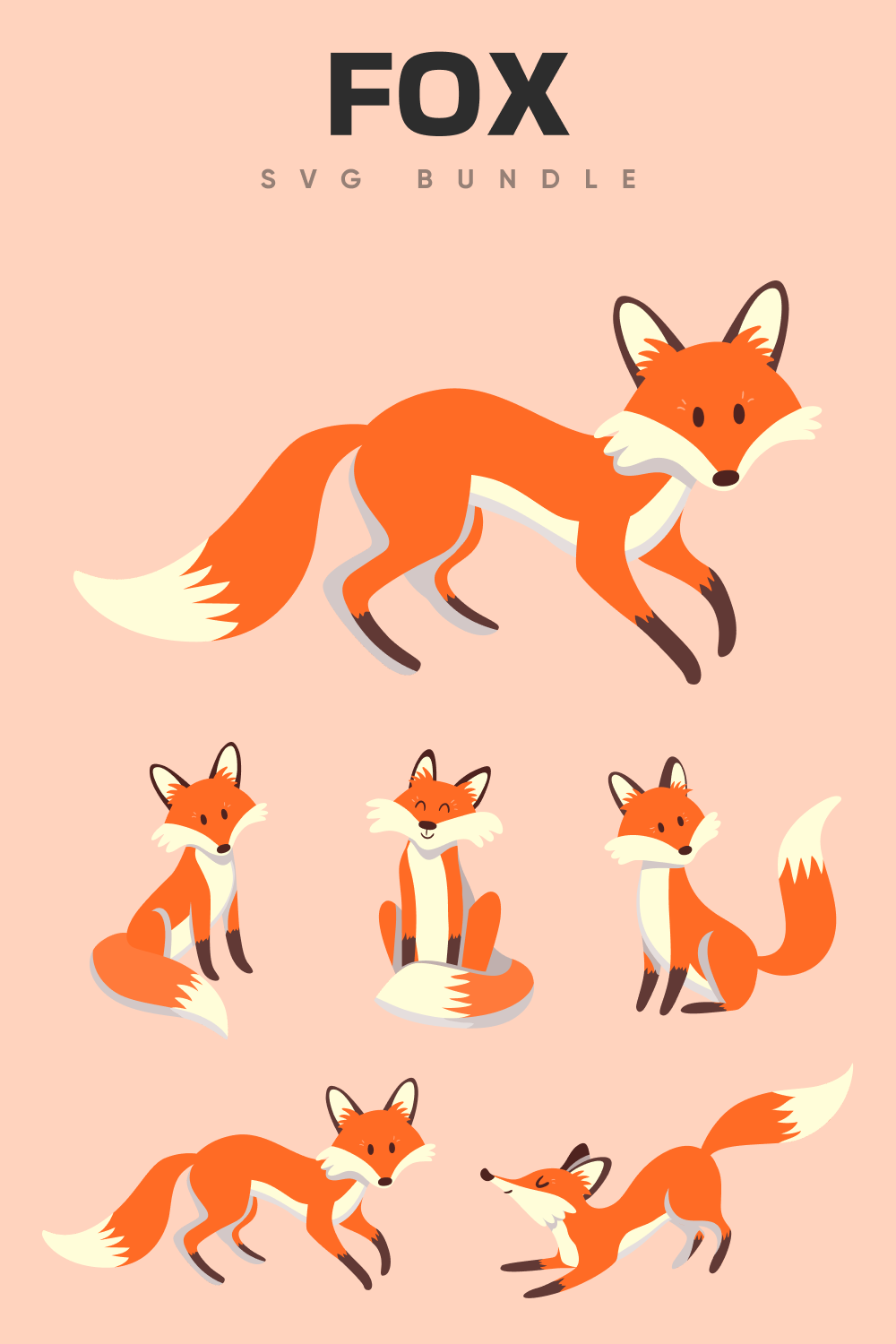 Fox SVG bundle.