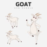 Funny goat SVG bundle.