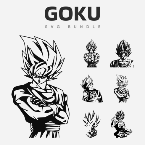 Goku SVG bundle.