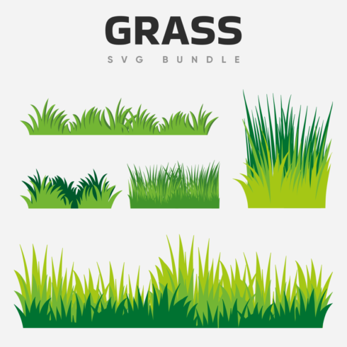 Green grass SVG bundle.