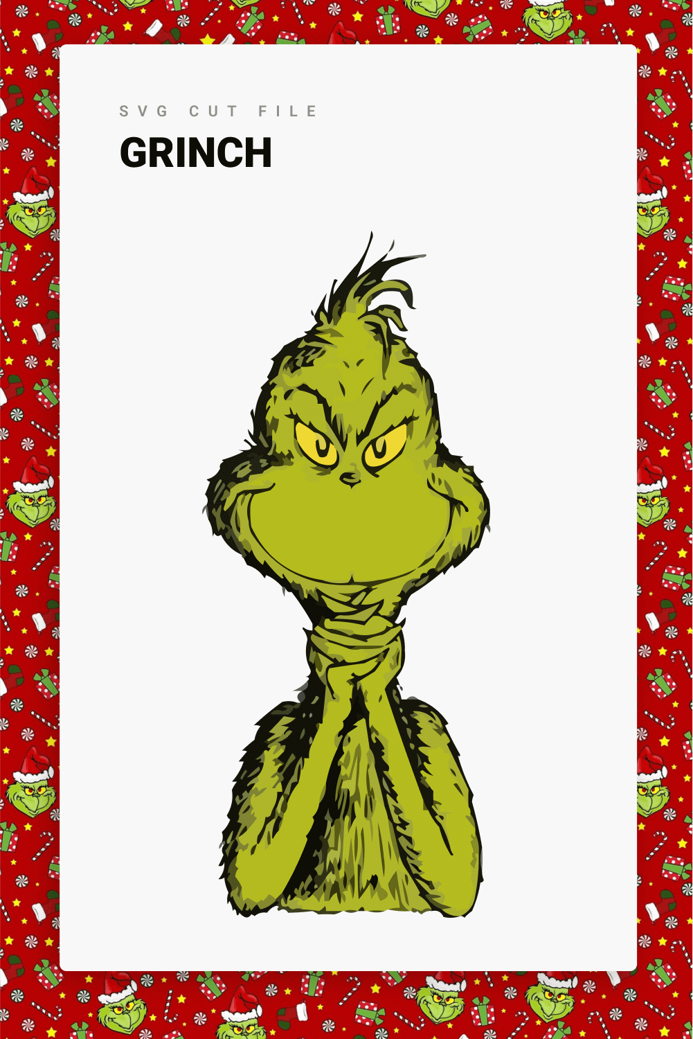 Grinch in Anticipation of Kidnapping Christmas with a Sinister Smile.