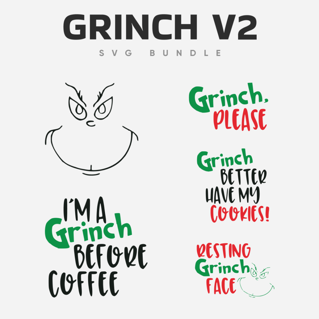 Grinch Typography SVG – MasterBundles