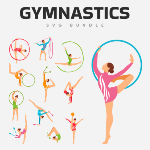Gymnastics SVG bundle.