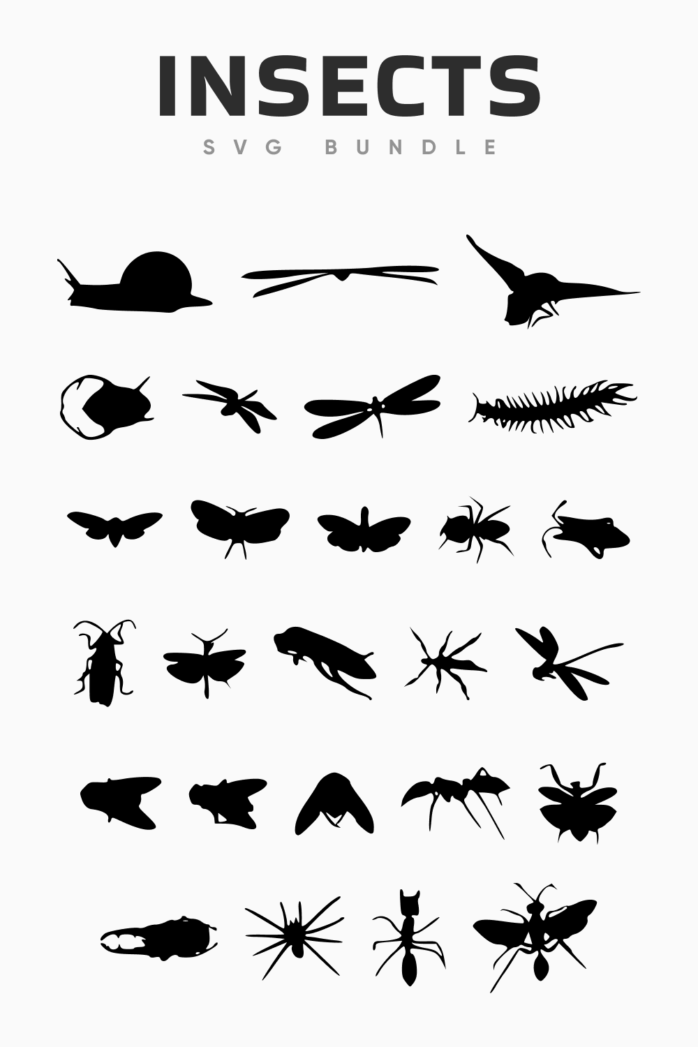 Insects SVG bundle.