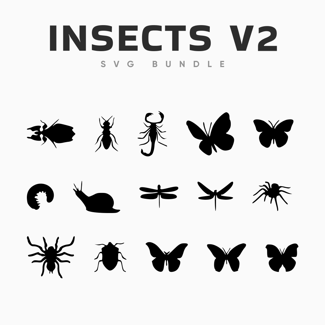 Interesting insects v2 SVG.