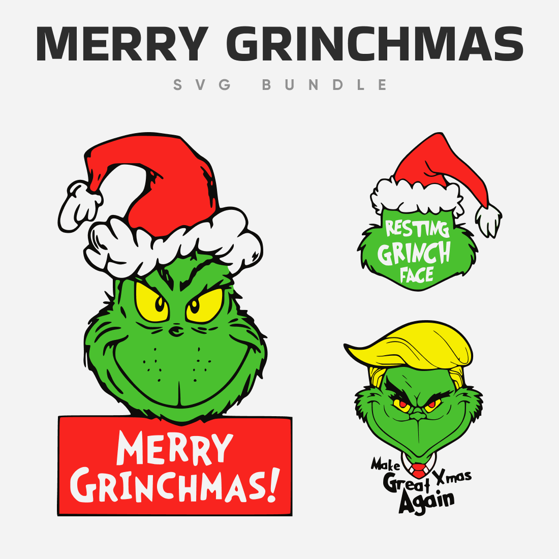 Interesting Merry grinchmas SVG bundle.