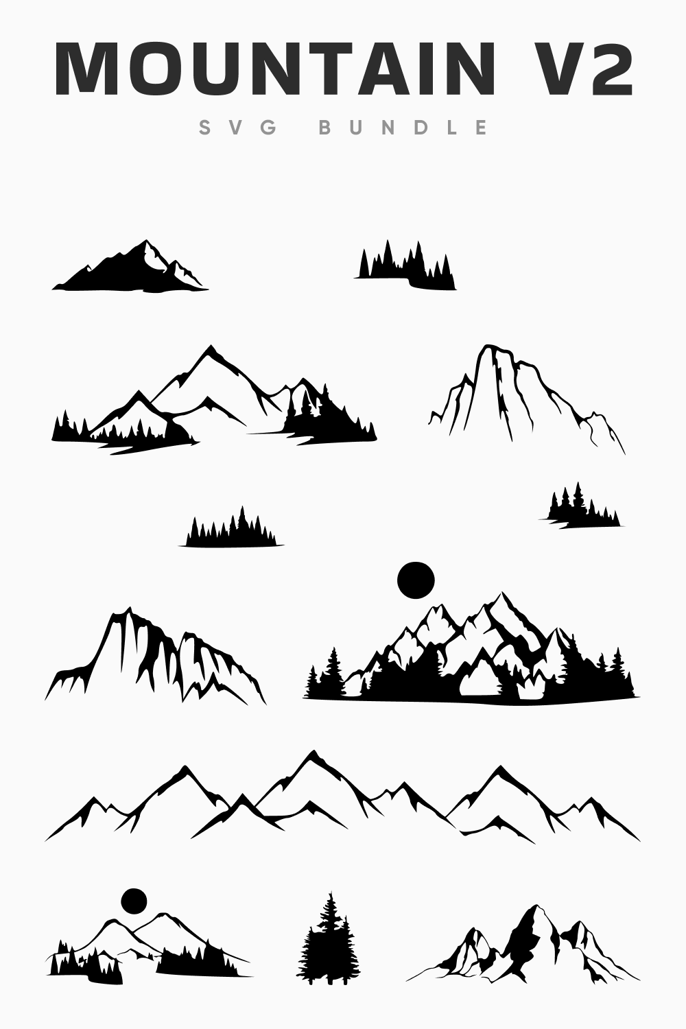 Different mountains with different time frames.