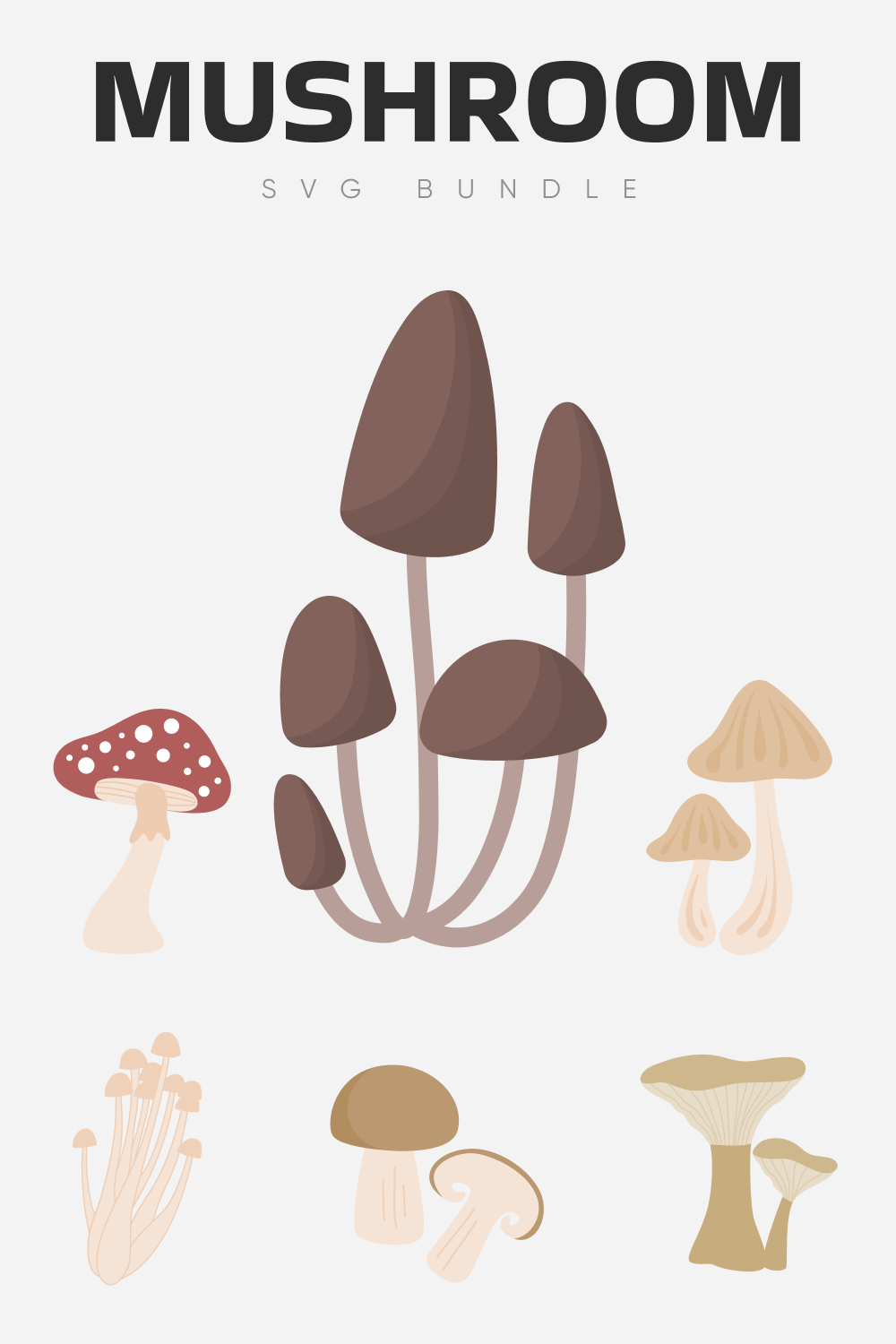 Mushroom SVG Bundle.