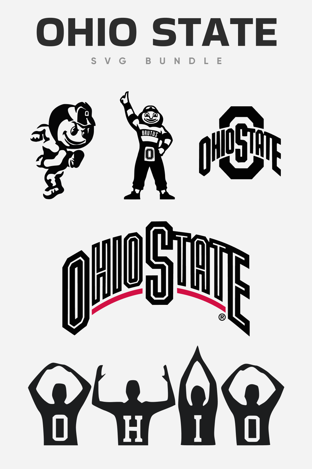 Ohio state SVG bundle.