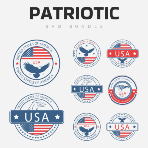 Patriotic SVG Bundle, United States of America.