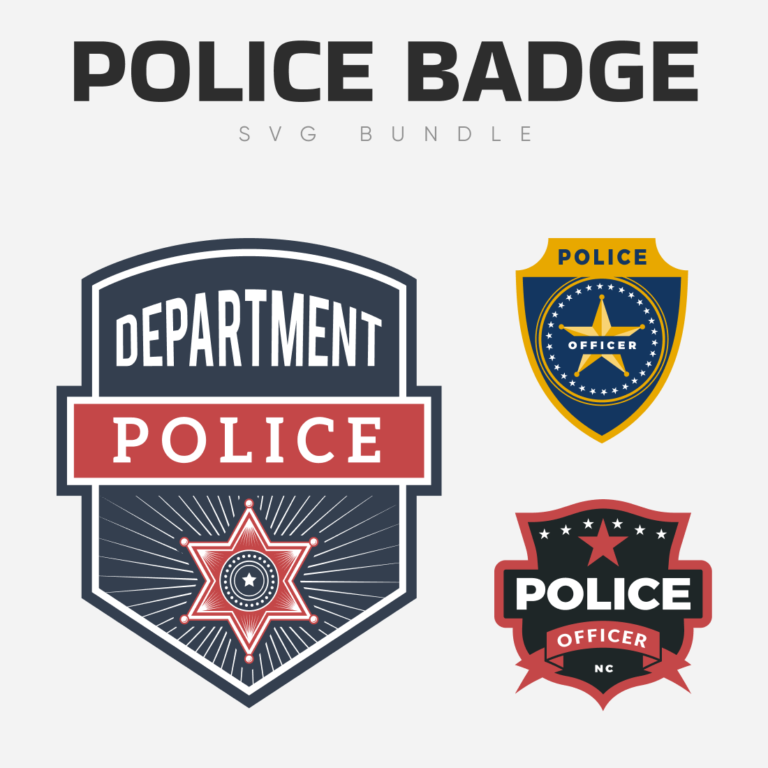 Police Badge SVG Bundle – MasterBundles