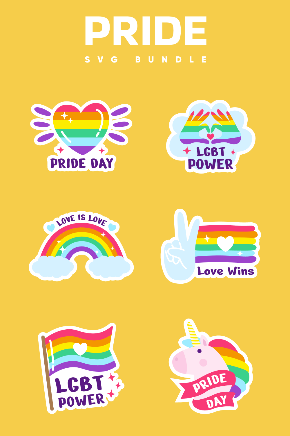 Pride SVG bundle.
