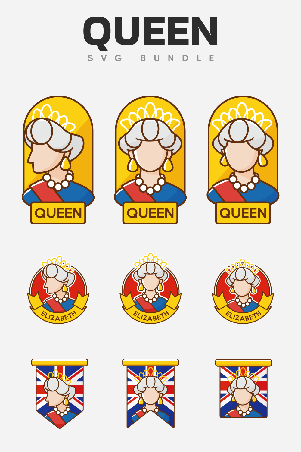 Queen SVG bundle.