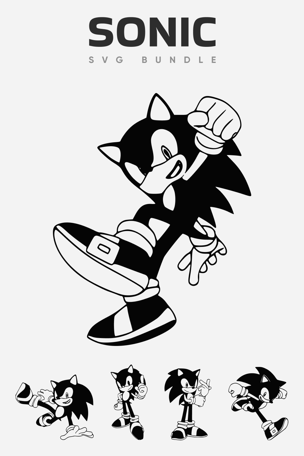 Sonic SVG bundle.