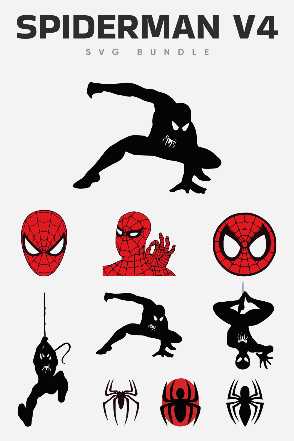 Spiderman v4 SVG bundle.
